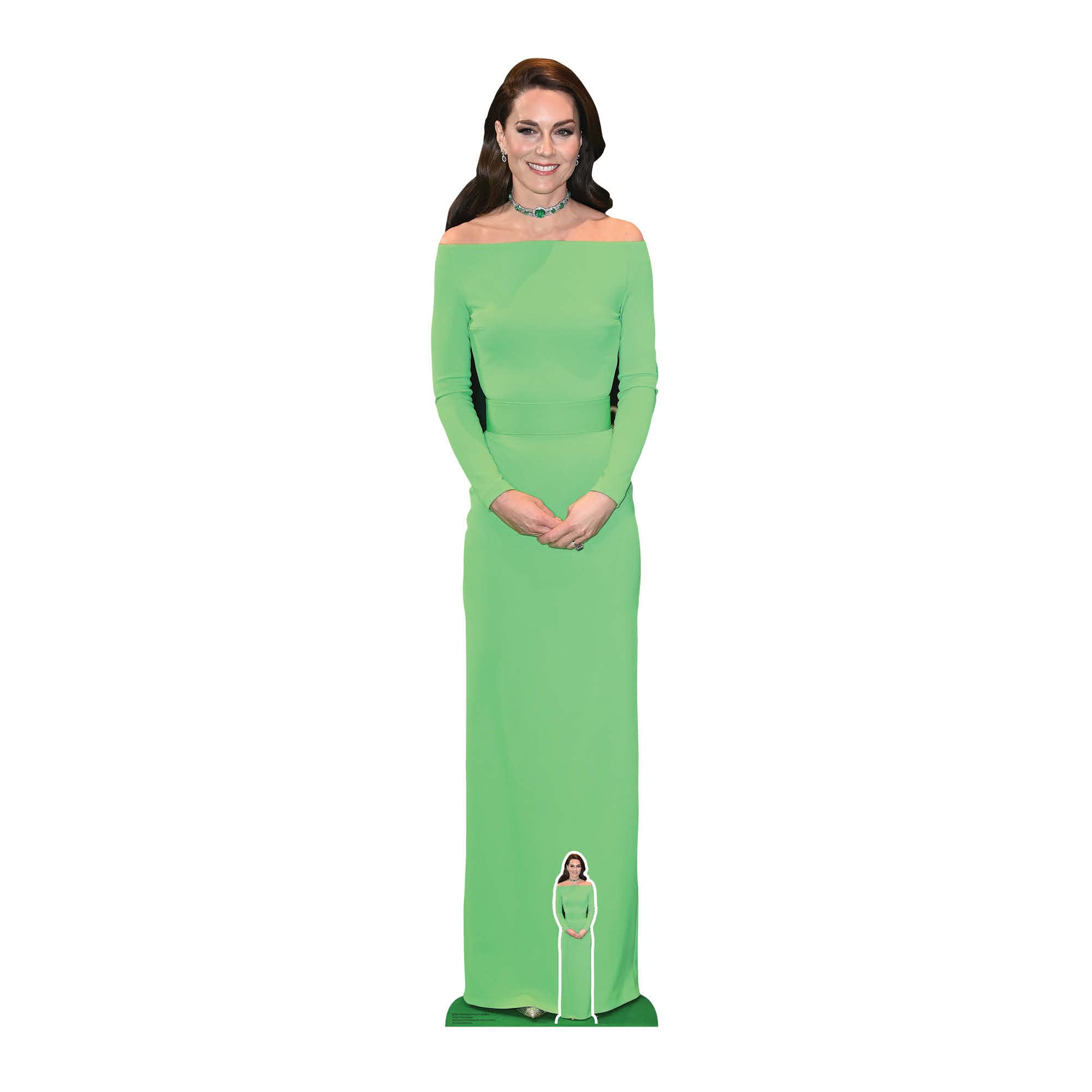 Star Cutouts SC4214 Catherine Princess of Wales Kate Middleton Lifesize Cardboard Cutout with Mini – Royal Event Display, British Theme Decoration & Collector Gift