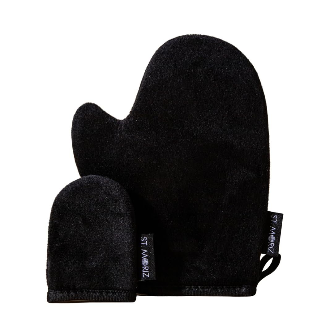 ST. MORIZ MZ57403 Tanning Mitt for adults, ideal for everyday use, 2-piece gift set