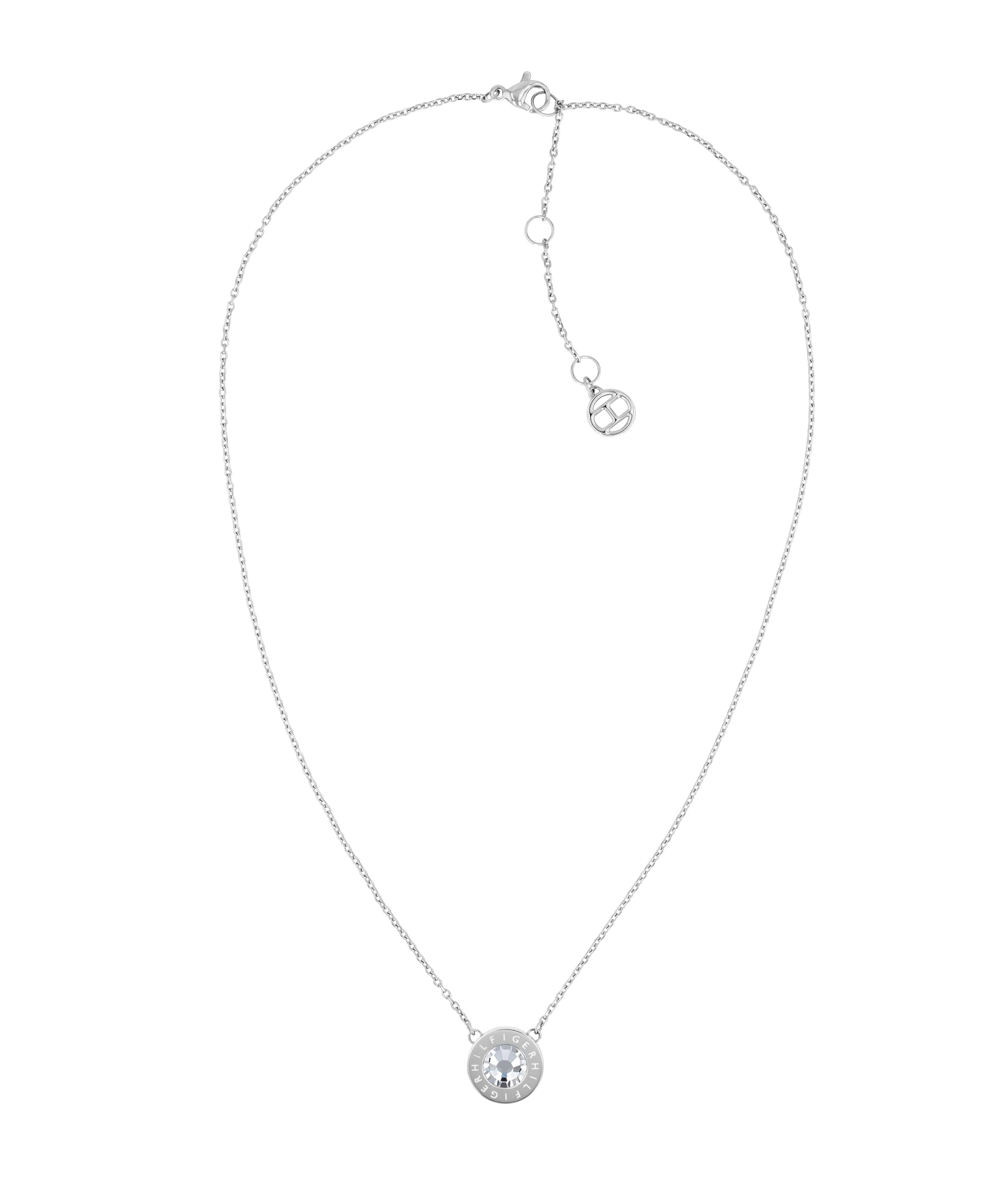 Tommy Hilfiger Jewelry Women's Pendant Necklace in Stainless Steel Embellished with a Crystal - 2780284