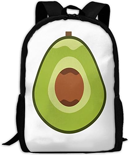 Green Fruit Avocado Adult Backpack College Daypack Oxford Bag Unisex Business Travel Sports Bag