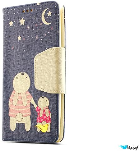 HTC Desire 626 / 626s Wallet Case [The BlueJay Brand] Slim Wallet Book Cover [Cute Series] with Credit Card ID Holders for HTC Desire 626 / 626s, Starry Night