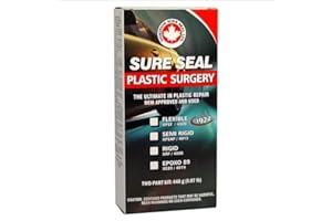 Dominion Sure Seal - Sure Seal Plastic Surgery Flexible Two-Part Kit - The Ultimate in Plastic Repair, OEM Approved & Used - Restoration on Gouges, Tears, Holes, Scratches - 440 g (15.5 oz)
