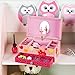 SONGMICS Ballerina Music Jewelry Box for Little Girls, Swan Lake Tune Pink UJMC002