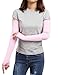 Sheeper Youth Womens Arm Warmers Sleeves Cover Summer UV Sun Protection For Outdoor Volleyball Sports Driving Cycling Running Fishing Clambing Pink