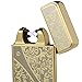 Kivors Arc Lighter - Flameless, Inferno, USB Dual Arc Lighter (Gold)