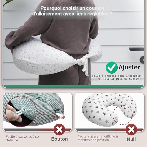 DancesCat 170 cm Pregnancy Pillow for Sleeping, XXL Nursing Pillow, Nursing and Pregnancy Pillow with Washable Cover, Baby Nursing Pillow, Sleep, Nursing