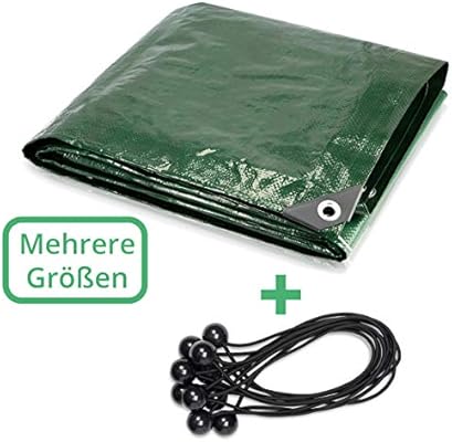 CoverUp! Lona Impermeable Exterior 6 x 8 m [200 g/m2] + 15 Bolas ...
