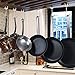 Ant Mag 4 pack of 30 LB Neodymium Heavy Duty Swivel Magnetic Hooks With Scratch Proof Stickers-Great For Refrigerator, Home, Kitchen, Store, Door Coat Hook, Grill Utensils, Office or Warehouse-[Black]
