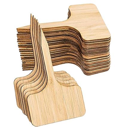 Sothat 50 Piezas de Etiquetas de Plantas de Bambú,De Letreros de ...