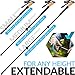 Ultra Strong Trekking Poles - Flip-Lock Hiking Poles - 2 Walking Sticks - 100% Carbon Fiber Hiking Sticks - Lightweight Walking Sticks - Trekking Pole Collapsible Set - 4 Season Hiking Accessories