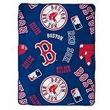 MLB Boston Red Sox Royal Plush Throw, 50 x 60 Inches