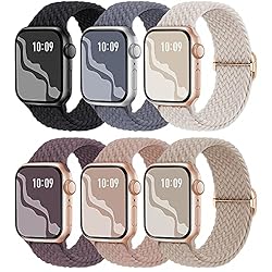 6 Pack Braided Solo Loop Compatible with Apple