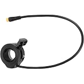 Haosie Thumb Throttle Ebike, Electric E Bike Throttle 3 Pin Male Connector | Waterproof Speed Control Finger Throttle Accelerator Replacement For Electric Scooters (Not Universal)