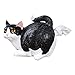 WHAT ON EARTH Cat Butt Tissue Holder - Black & White Tuxedo - Fits Standard Square Tissue Box - Resin