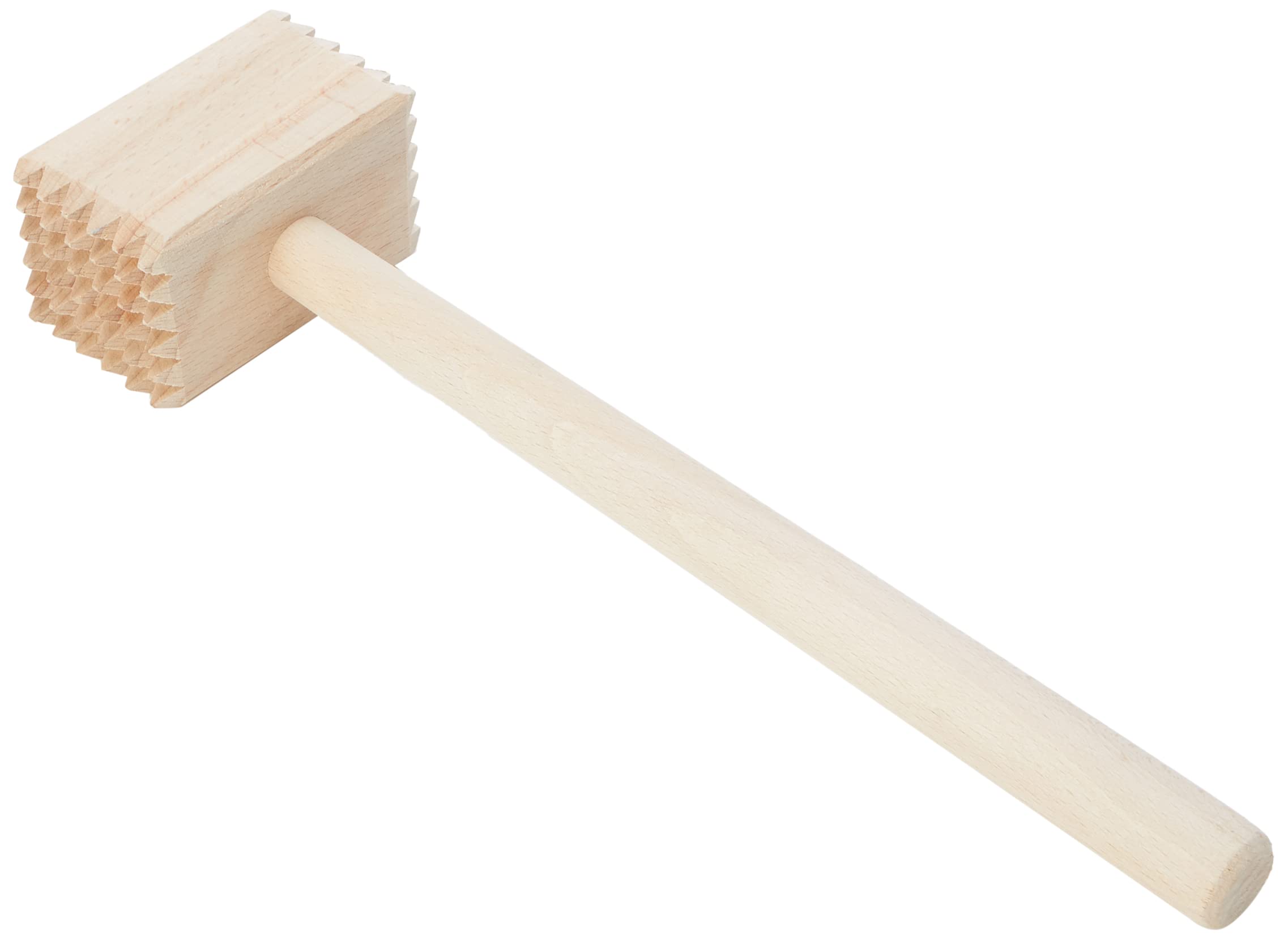 Chef Aid Wooden Meat Mallet, Crafted from Sensibly Sourced Wood, Mallet for Tenderising A Wide Variety of Meats, Crushing Nuts, Cracking Shellfish, Kitchen Essential, Beige