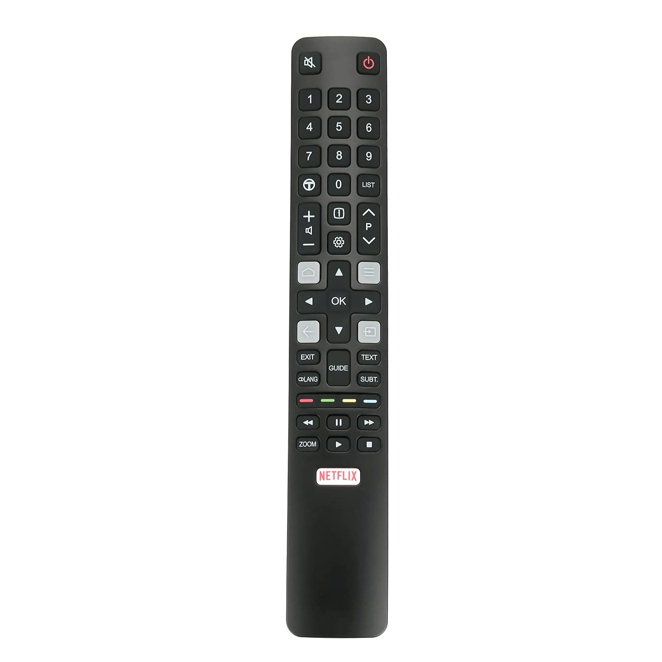 VINABTY ARC802N YUI1 Remote Control Replacement for TCL THOMSON 4K UHD QLED TV 43UC6406 49UC6306 49UC6406 55UC6406 55EP680 55UC6306 55S405 55UC6316 65UC6406 65EP660 65EP680 U43P6046