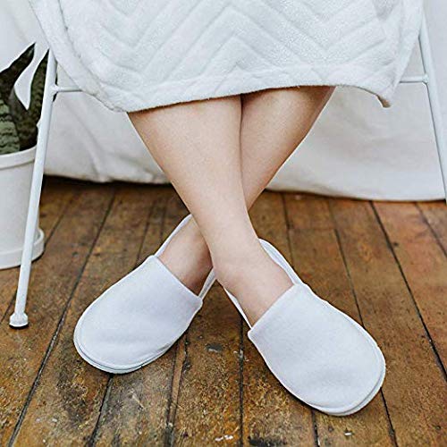 Rocutus 12 Pair Disposable Slippers,Disposable Slippers Bulk Guest