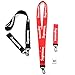 Lanyard 2 Pack with Cell Phone Finger Holder, Neck Lanyard for Keys Phones ID Badge Holder Bags Accessories Black and Red