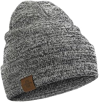 Knit Beanie Hat Unisex Plain - Warm Cuff Skull Cap For Winter - Foto 2