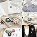 7pcs Flower Pearl Brooch Pins, Segbeauty Camellia Flower Patterns Pearl Collar Brooch Pins, Handmade Wool Felt Flower Badges with stainless steel Brooch pin, Boutonniere Lapel Hat Pin for Women Girls