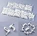 Ocharzy Nail-in Circle Cable Clips White (14 mm, 100 pcs)