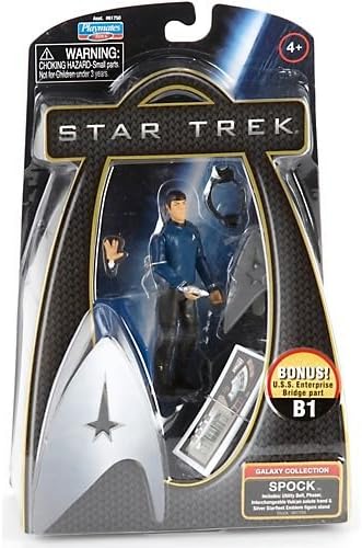 Star Trek Galaxy Collection Spock Action Figure with Extra Hand and Bridge Part