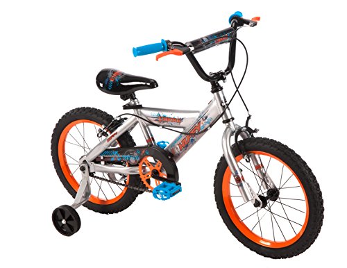 Huffy 16-inch Cyborg Boys' Bike, Orange/Blue