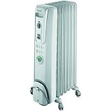 DeLONGHI ComforTemp Oil-Filled Radiator, Off-White, 13 4/5 x 9 1/10 x 25 1/5