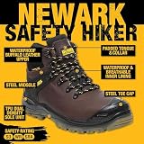 DEWALT Brown Waterproof Safety Boots Size 10 Newark Hiker Work Boots view 2