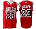 Men's Adult #23 Michael Jordan Mesh Jersey Red