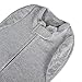 Woombie Convertible Baby Swaddling Blanket I Swaddle Converts to Arms-Free Wearable Blanket for Babies Up to 9 Months, Twilight Heather Grey, 20-25 lbs