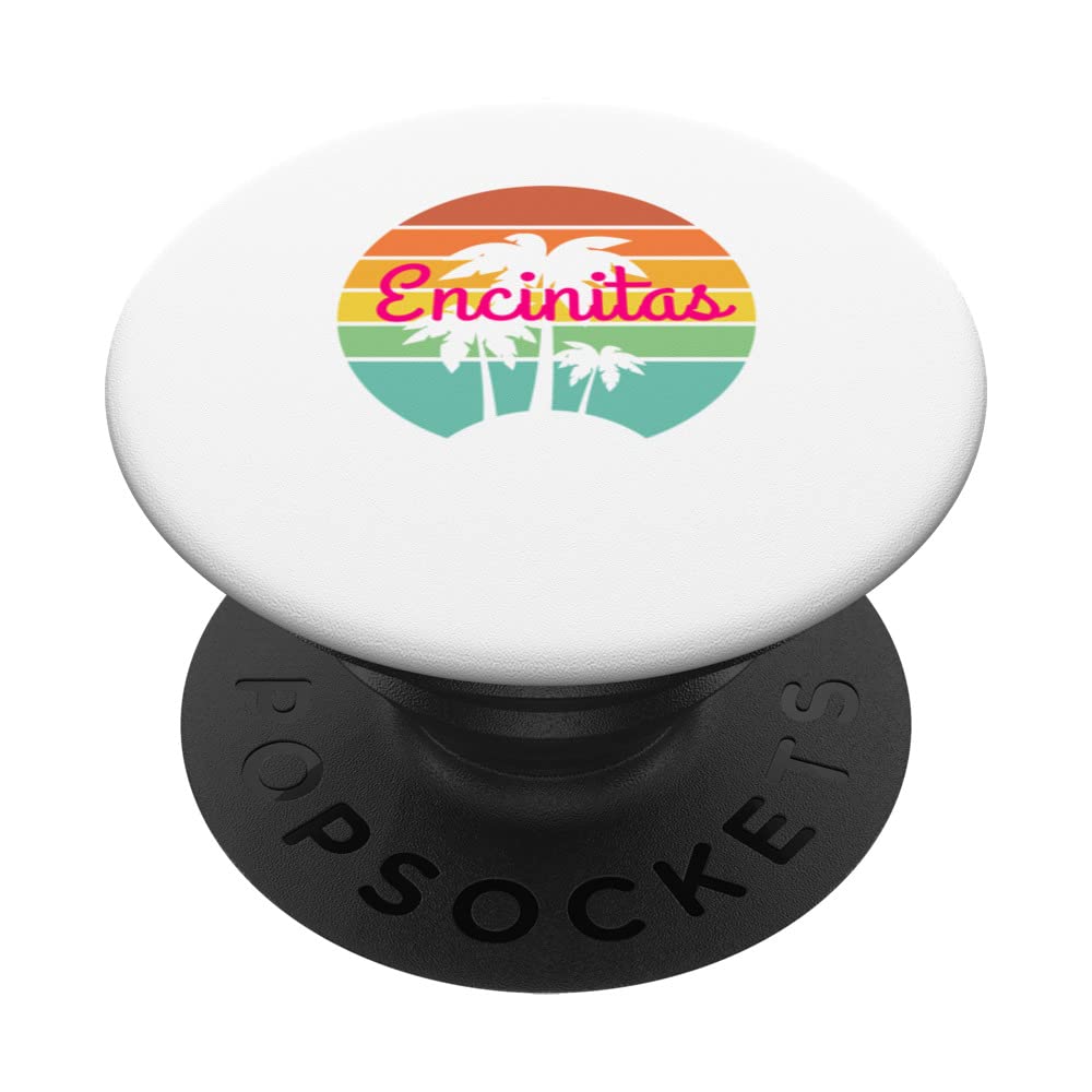 Encinitas Vacation Travel Surf Tropical Resort PopSockets Swappable PopGrip