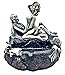 Bellaa 20614 Skull Ashtray Skeleton Couple Love Never Dies Statues Candy Bowl 5 inch
