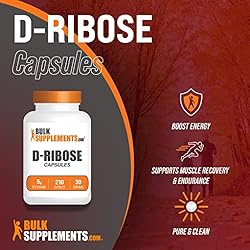 BulkSupplements.com D-Ribose Capsules - Ribose