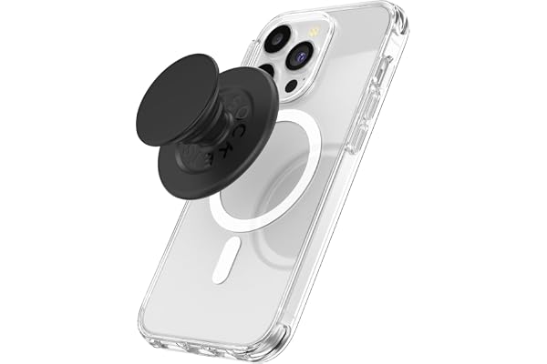 PopSockets Phone Grip for MagSafe, Magnetic Holder- Black | Removable, For Kindle / Android / iPhone, With Magnet, Black, Electronic Accessories, For iPad/Kindle/iPhone/Android