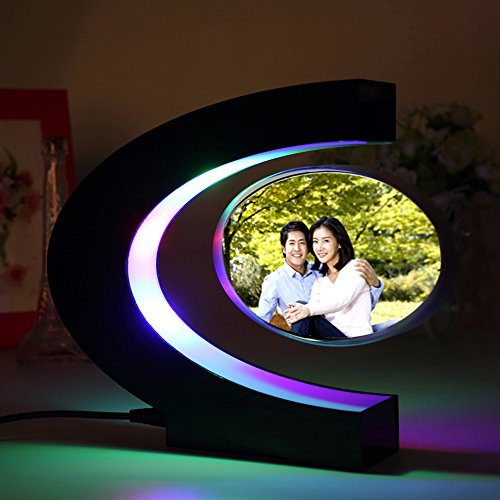 VGAzer Levitating Floating Photo Frame with Colourful LED
