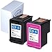 ESTON Remanufactured Ink Cartridge Replacement for HP 62XL Compatible with hp Envy 5540 5640 5660 7644 7645 OfficeJet 5740 8040 OfficeJet 200 250 (1Black+1Color)
