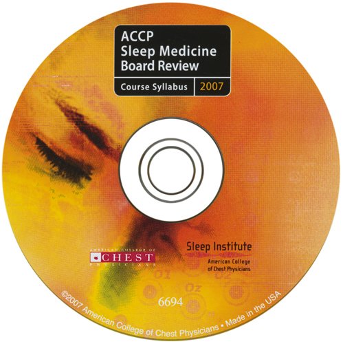 Accp Sleep Medicine Board Review 2007 Course Syllabus Accp - 