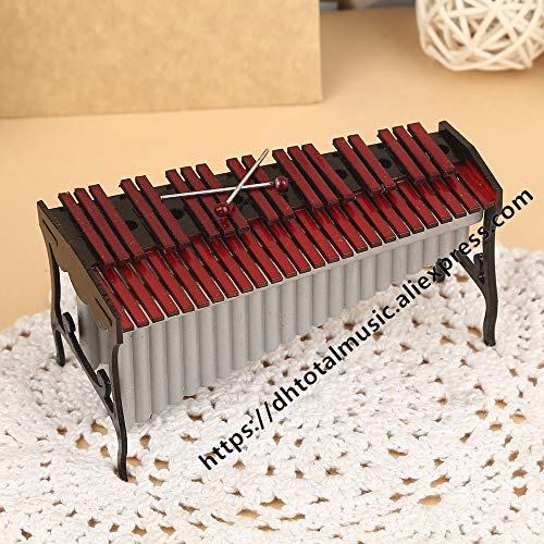 ZAMTAC Dh Miniature Marimba Model Mini Musical Instrument Dollhouse Accessories Ornaments Home Decoration - (Size: 12cm)