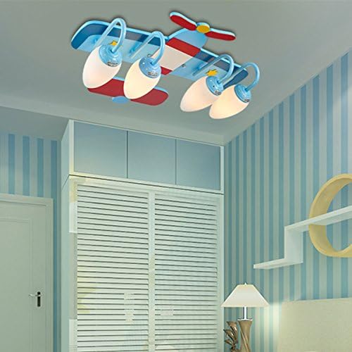 DYBLING Creative Living Room Bedroom Simple Modern Dining Room Ceiling Lamps,Aircraft Boys Led,5048 cm