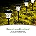 Azirier Solar Lights Outdoor Waterproof Security Lights Easy Install Garden Lights for Garden Path Walkway Light 8 Pack …