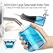 iTeknic Cordless Water Flosser for Teeth Dental Oral Water Irrigator portable with 300ml Water Tank, 5 Jet Tips Teeth Cleaner for Braces, 3 Modes, IPX7 Waterproof, USB Rechargeable, 1 Tips Box (black)
