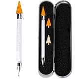 Shuiniba Rhinestone Picker Wax Pen Pencil for Rhinestones Crystal Pickup Diamond Painting Nail Art Decoration Tool with Two W