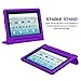 MoKo Case for All-New Amazon Fire HD 10 Tablet (7th Generation, 2017 Release) - Kids Shock Proof Convertible Handle Light Weight Super Protective Stand Cover Case for Fire HD 10.1 Inch Tablet, PURPLE