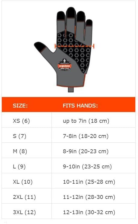 Ergodyne ProFlex 9002 Anti-Vibration Work Gloves, ANSI/ISO Certified, Full Fingered, 2XL, Black, 2XL (Pack of 2) - Image 5