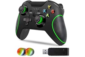 Wireless Controller for Xbox One, Byforphye Wireless Controller Compatible with Xbox One, 2.4GHZ Gamepad Joystick with Dual V