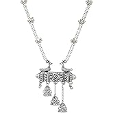 Indian Silver Oxidized Ethnic Fashion Handmade Statement Kutchi Afghani Tribal Tassel Long Necklace