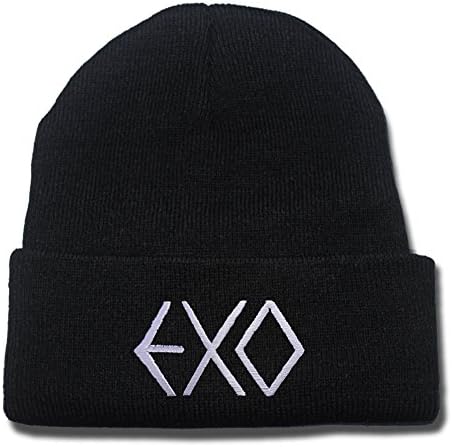 Kpop EXO Logo Beanie Fashion Unisex Embroidery Beanies Skullies Knitted Hats Skull Caps