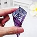 100 Shiny Purple Double-Sided Metallic Foil Mylar Zip Lock Flat Bags Pouches Outer Size 7.5x10cm (3x4