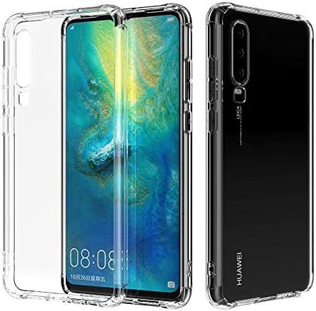 Lxlfcase Compatible for Huawei P30 Case [Anti-Scratch] [Anti-Drop] Premium Clear Flexible TPU Silicone Material Full Protection Cover for Huawei P30 (Clear)